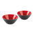 意大利 GUZZINI 多彩沙拉碗小吃盘果盘 二件套 12cm 国美厨空间(黑红)第5张高清大图
