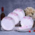 6只装盘子菜盘圆盘家用可微波餐具套装陶瓷骨瓷白瓷盘子中式餐具(粉红玫瑰8英寸圆盘6个)第5张高清大图