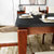 古宜（Guyi） 全实木餐桌 小户型火烧石餐桌椅组合 红橡木餐桌 餐厅4人成套家具(1.3*0.8餐桌1桌4椅)第4张高清大图