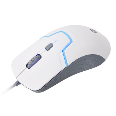 赠品 惠普（HP）惠普 原装USB有线鼠标 背光发光游戏娱乐家用办公鼠标(白色)