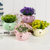 莎芮 美式田园清新创意陶瓷花瓶仿真绿植盆景家居桌面装饰小摆件植物盆栽(TY1438紫色)第3张高清大图