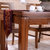 水曲柳全实木餐桌椅 中式简约现代长方形实木餐桌椅组合SQZ6601(一桌六椅1.3*0.8*0.75m)第4张高清大图