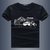 2017车新款夏季男装 男式T恤 棉宽松短袖T恤男士半袖(灰色 5XL)第3张高清大图