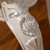 拉斐曼尼 FD007 欧式梳妆凳法式田园化妆凳皮艺雕花妆凳子卧室家具(象牙白 默认)第4张高清大图