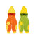 AOBEIMEI0-3岁春款纯棉裤子休闲背带裤(橘色 100)第2张高清大图