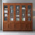 华南家具 中式现代自由组合实木书柜简约书房带门玻璃门立柜储物木柜书架(胡桃色-不带抽屉 两门)第5张高清大图