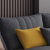 a家家具 现代简约布艺沙发组合客厅小户型轻奢北欧风格家具DB1579(三人位+贵妃位 浅灰色)第4张高清大图