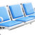 阁瑞馨候车椅机场等候排椅三人位软包蓝色ZME-002(蓝色 ZME-002)第4张高清大图