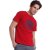 莱斯玛特LESMART 男装 老虎印花图案短袖T恤 TX13069(大红色 XL)第2张高清大图