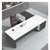 云艳办公桌椅组合办公室总裁老板桌经理主管桌YY-LH042单人桌简约现代办公家具 2.2*0.8m+椅子第3张高清大图