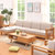 吉木多 实木沙发北欧小户型白橡木沙发组合现代简约新中式客厅家具 沙发坐套拍下备注颜色(原木色 单人位)第2张高清大图