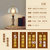 欧菲玛丽 装饰台灯卧室床头客厅美式奢华大全铜LED灯具(暖光光源 B款35*62CM)第4张高清大图