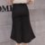 2018夏季新款不规则高腰a字裙一步裙中长款鱼尾裙半身裙(黑色 2XL)第5张高清大图