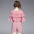 素芬 雪纺衬 短裤 夏季时尚短袖套装女装新品 气质名媛吊带三件套(粉红色 XL)第2张高清大图