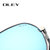 OLEY商务经典飞行员太阳镜Y8725(枪框冰蓝片 均码)第4张高清大图