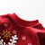 贝壳元素宝宝雪花卫衣裙 冬装新款女童童装儿童加绒加厚裙子qz5059(90 酒红色)第3张高清大图