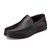 保罗盖帝 新时尚男士高贵大气软皮鞋头层细摔纹皮男鞋(黑色18913857-1 40)第2张高清大图