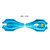 狂神PU防滑闪光轮加厚铝合金支架活力板蝙蝠板(蓝色)第2张高清大图