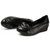 AICCO 春季时尚单鞋皮跟女鞋子休闲皮鞋水钻蝴蝶结女鞋子8603(黑色 36)第3张高清大图
