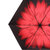 天堂伞 UPF50+碳纤超轻全遮光黑胶朝里转印三折晴雨伞太阳伞(红色)第5张高清大图