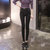 Mistletoe2017春秋新款韩版外穿打底裤女高腰紧身弹力铅笔裤潮(黑色 XL)第4张高清大图