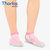 THORLO 美国高端运动袜 XCCU款专业缓震透湿男女通用款跑步袜 一双(粉红色 袜码11号/42-44码)第4张高清大图
