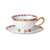 咖啡杯碟套装家用英式下午茶具欧式小奢华咖啡具轻奢精致陶瓷杯(圆满圈点-红 默认版本)第5张高清大图