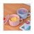 北欧简约陶瓷泡面碗带盖家用碗微波炉汤碗学生宿舍饭碗大号餐具(梅花-蓝色 碗+盖+勺子)第8张高清大图