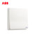 ABB开关插座面板轩致白色二三极五孔AF205插座面板套餐合集(一位双控（带LED灯）)第5张高清大图