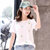 班图诗妮实拍青少年女装2018夏季新款韩版t恤学生休闲圆领608#(白色 M)第4张高清大图
