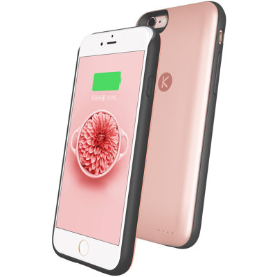 酷能量酷壳智能手机壳扩容版64GB炫彩款iPhone6/6S玫瑰金