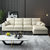 A家家具 布艺沙发现代简约组合大小户型可拆洗沙发组合 DB1558(奶茶色(科技布) 三人位+左贵妃位)第2张高清大图