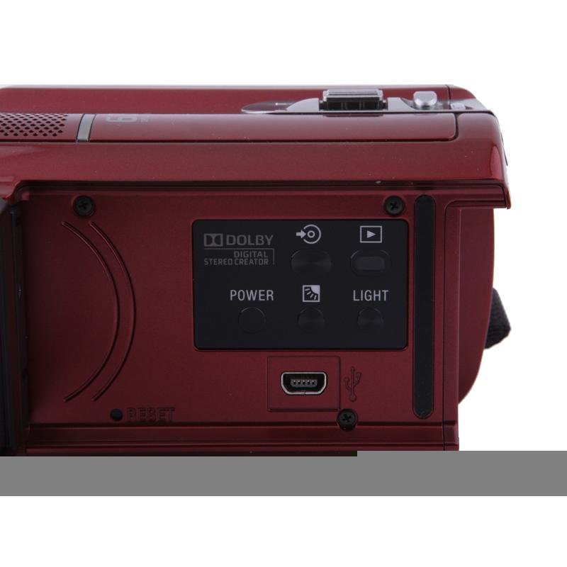 索尼(sony) dcr-sr68e 数码摄像机(红色)