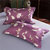 帝堡龙  加厚美式印花亲肤床上用品四件套(紫柏尔)第2张高清大图