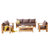 恒兴达 全实木沙发木质小户型北欧现代简约单人三人新中式布艺客厅家具组合(原木色 1+2+3组合)第5张高清大图