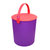 日本 Omnioutil 炫彩桶多功能收纳桶 带盖收纳篮 家用户外储物凳 凳子 国美厨空间(紫色 10L)第4张高清大图