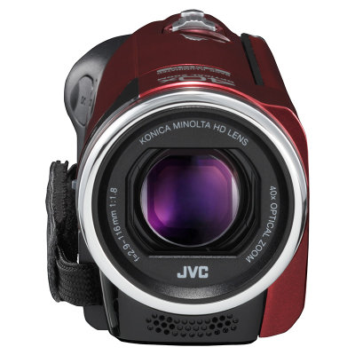 JVC GZ-E100SAC 高清闪存摄像机 251万像素  柯美高清镜头 超级 (A.I.S.) 防抖
