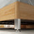 A家 北欧双人床板式单人床现代简约1.5米1.8米高箱储物床主卧卧室家具 Y3A0125(1.8*2米高箱床（胡桃木色） 单床)第5张高清大图