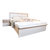 恒信家居 高箱功能储物抽屉现代简约双人床板木婚床 HXJN-MK50(单床 1.5米高箱)第4张高清大图