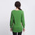 国际羊 女士新款中长款针织衫圆领加厚貂绒毛衣羊毛衫 X180(绿色 XL)第4张高清大图