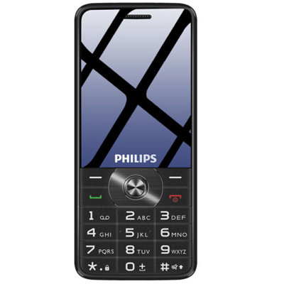飞利浦（PHILIPS） E280 直板商务大屏 长待机 移动联通2G 双卡双待 老人手机 学生备用功能机(星空黑)