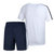 2016夏季新款NIKE耐克运动套装男短袖短裤休闲大码跑步运动服(白色 3XL)第2张高清大图