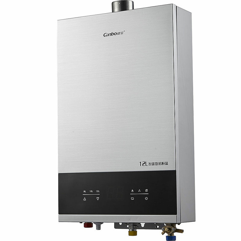 康宝(canbo) jsq19-1018fx 10l 强排式 燃气热水器 恒温智能 银