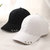 棒球帽子韩版铁环鸭舌帽男女士6片帽嘻哈街头涂鸦纯色帽子(黑色 均码)第3张高清大图