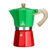 十角摩卡壶咖啡壶外贸热销家用意式浓缩煮咖啡机拿铁咖啡器具(木纹柄银色6杯（300ml）)第3张高清大图