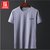 吉普盾   夏季上衣T恤男半袖圆领青年打底衫纯色9617(白色 XL)第2张高清大图