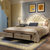 卡富丹 美式床欧式床结婚床主卧床1.8米双人软包床简约现代卧室家具(1.5米床垫)第2张高清大图