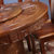 美姿蓝 餐桌 中式全实木雕花餐桌1.8米橡木餐桌椅组合10人仿古大圆桌 一桌八椅 1.5米第3张高清大图