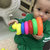 彩虹圈圈婴儿沐浴玩耍玩具小黄鸭彩虹圈圈（新美）(彩色五圈小黄鸭)第4张高清大图