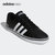 阿迪达斯Adidas NEO男鞋2021新款革面三条纹休闲鞋低帮防滑板鞋B74494(黑色 40)第3张高清大图